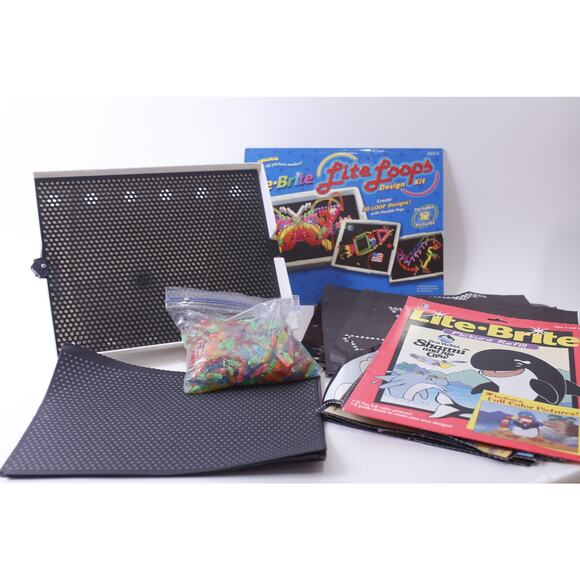 Light Brite, 1990, Milton, Bradley, Tons Of Papers And Accessories, Medium, Acti - Picture 2 of 8